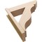 Ekena Millwork 8-in W x 30-in D x 34-in H Funston Slat Rough Cedar Woodgrain TimberThane Outlooker, Primed Tan OUTUR080X30X34FST24RCPR - alternate 6